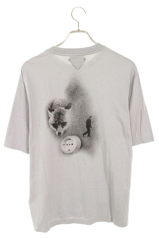 Prada 22SS Unj822 S222 11R1 Back Photo Print T-shirt Men M