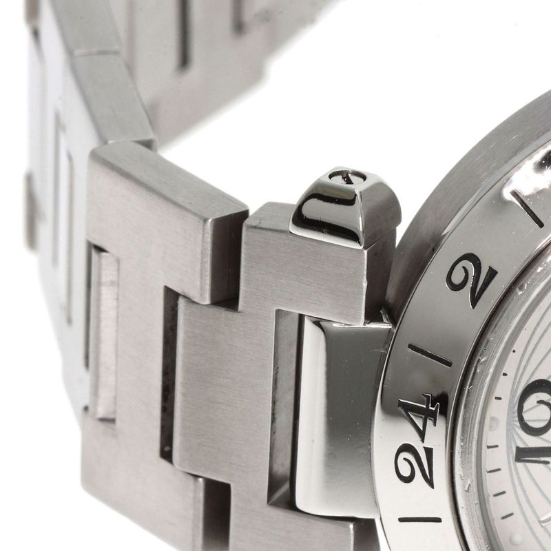 Cartier W31078m7 Pasha C Meridian Watch SS Boys