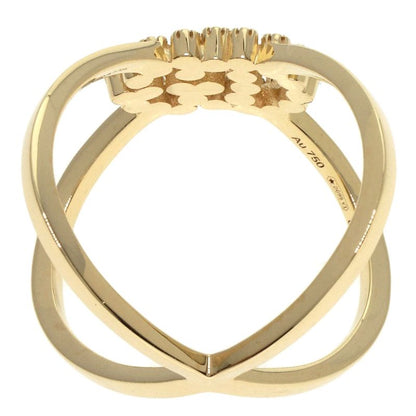 Gucci GG Running Diamond #8 Ring - 18K Yellow Gold Ladies