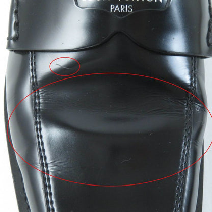 Louis Vuitton Connelly Line 2022 Logoed Square Toe Leather Coin Loafer