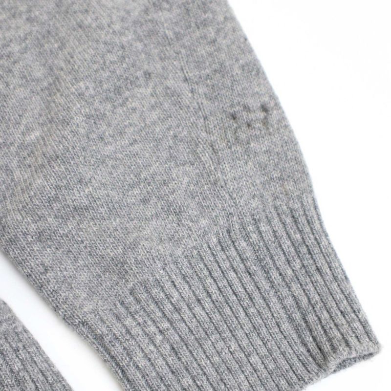 Prada Wool X Cashmere Logo Embroidered Knit Easy Pants 22235 R212 1z80 Gray 40