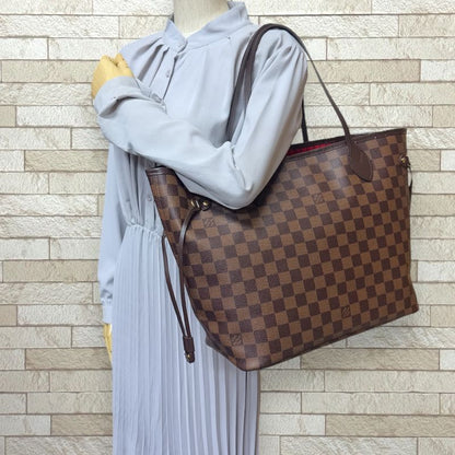 Louis Vuitton Neverfull MM Damier Tote Bag Damier Canvas N40599 Brown Ladies