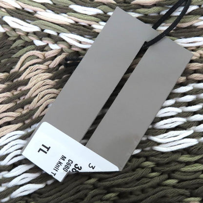 DIOR Christian DIOR Homme 383m636at544 100% Cotton Woven Pattern Crewneck Knit Vest Khaki L