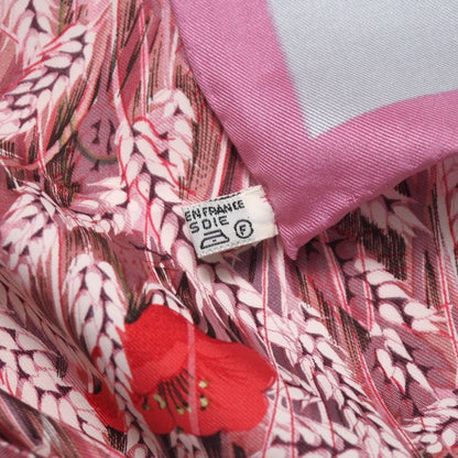 Hermes Lapins DANS UN Champ DE Scarf Carré 90 Flowers Rabbit All Silk Shawl