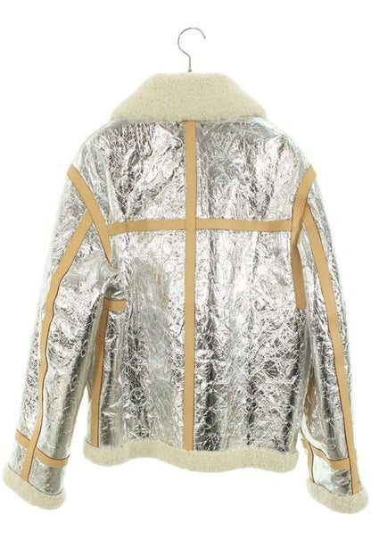 Louis Vuitton Rm212 F17 Hll81e Monogram Mirror Shearling Leather Blouson Men 48