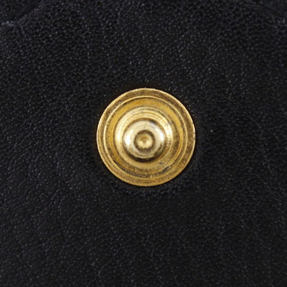 Chanel Bicolore Coco Mark Calf Black Ladies Coin Case