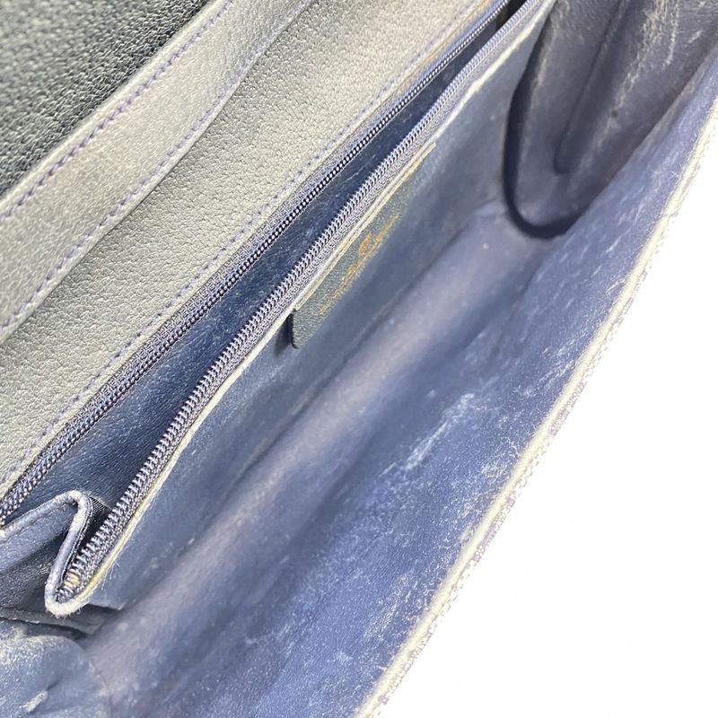 Gucci 904 02 Old Gucci Shoulder Bag Messenger GG Supreme Vintage Navy Ladies