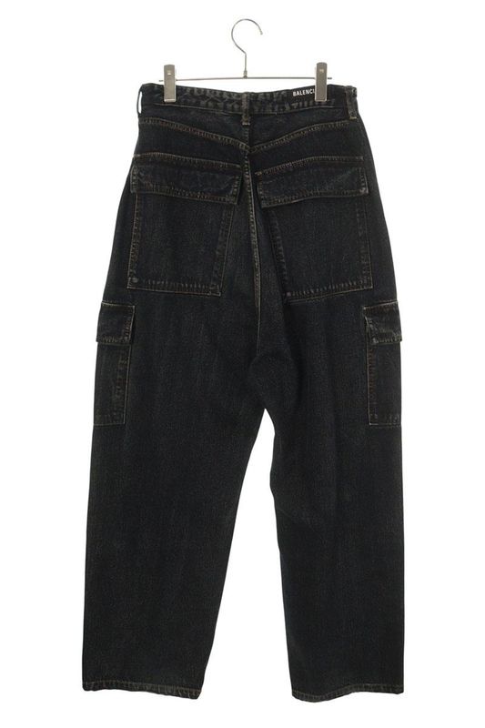 Balenciaga 626131 Tiw25 Cargo Baggy Denim Pants Men's 30