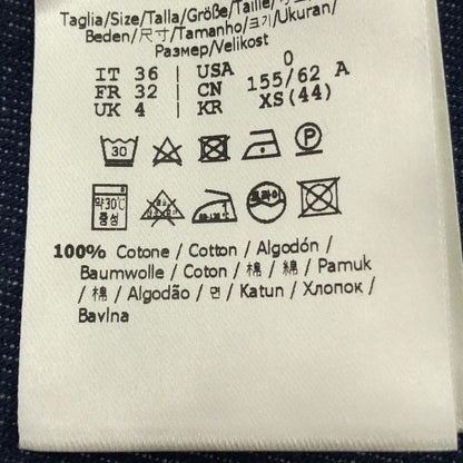 Fendi ⑤ Flq553 Layered Denim Skirt Women's Navy 36