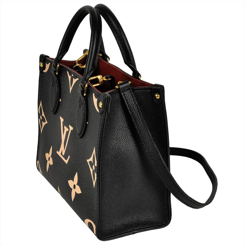 Louis Vuitton On The Go PM Handbag Monogram Empreinte M45659 Black