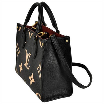 Louis Vuitton On The Go PM Handbag Monogram Empreinte M45659 Black