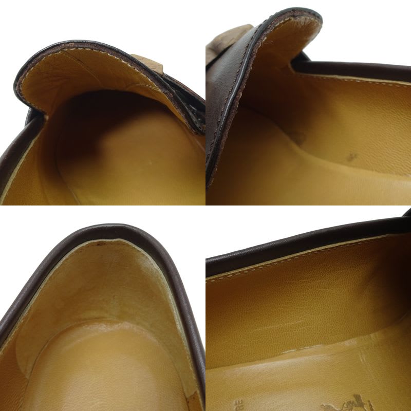 Hermes Mocha Size 24.5 Loafers