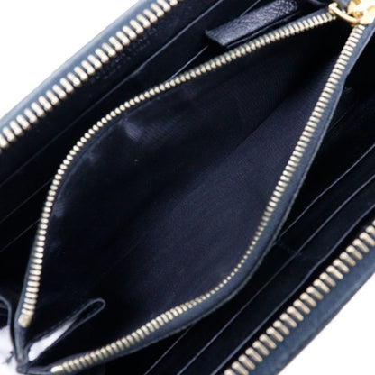 Bottega Veneta Bottega Veneta Round Zipper Intrecciato 11476 Leather Black