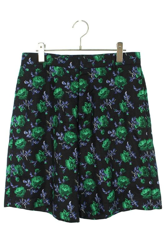 Dior 013c121a5630 Silk Half Pants With Flower Pattern Men's 46