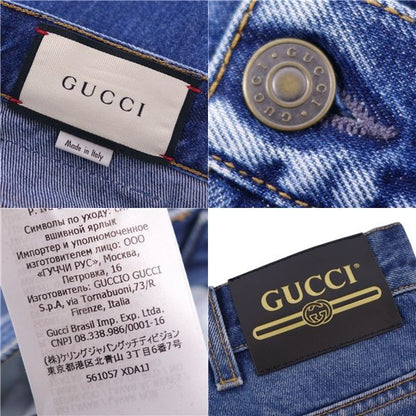 Gucci Pants Denim Pants Sideline Cotton Bottoms
