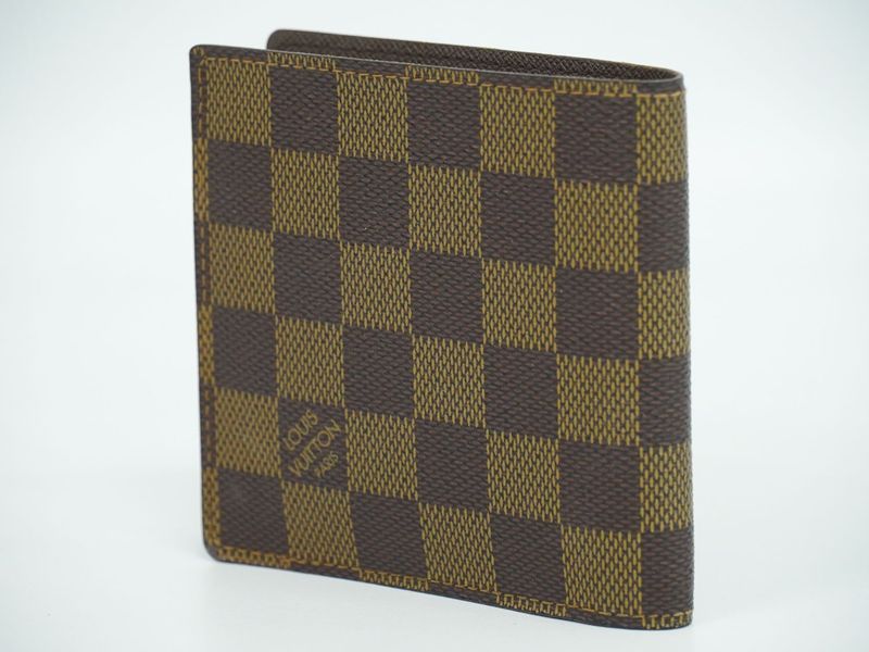 Authentic Louis Vuitton LV Portobier Carte Cles Di Monet Damier Ebène Fold