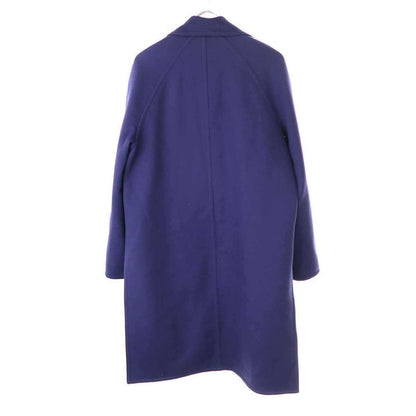 Celine by Phoebe Philo Wool Cashmere Side Slit Coat 2 8m56 5955 Navy 36