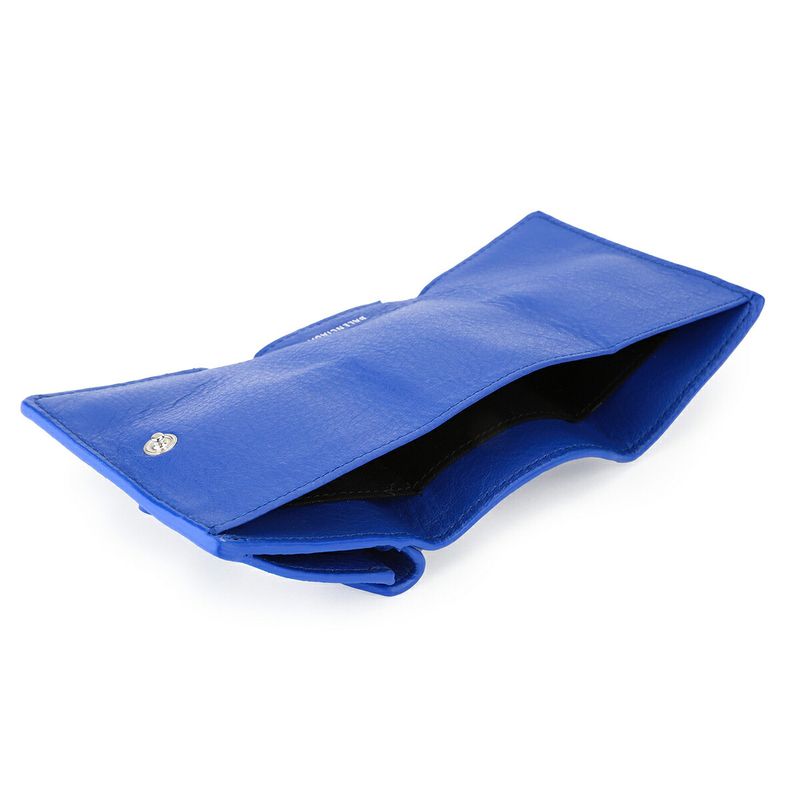 Balenciaga Trifold Wallet Paper Blue