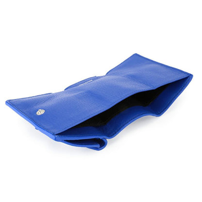 Balenciaga Trifold Wallet Paper Blue