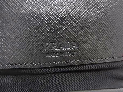 Prada Tessuto Nylon And Saffiano Leather Shoulder Bag Crossbody