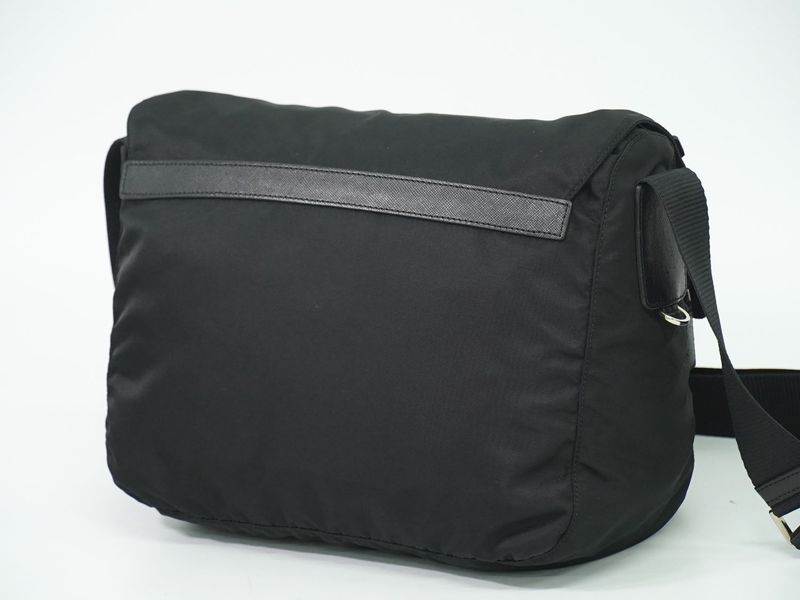 Authentic Prada Nylon Shoulder Bag Pochette Black Bag Pre-owned [follow-up