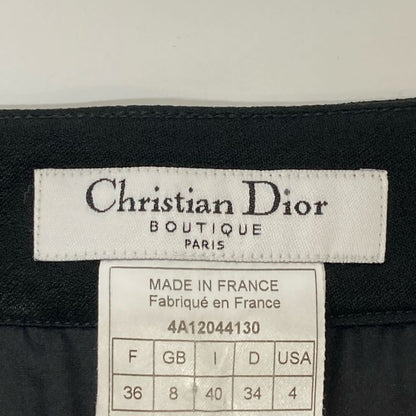 Christian DIOR 4a12044130 Black Acetate Pants 36