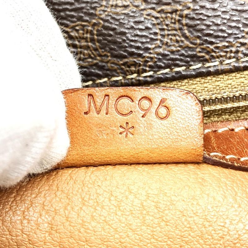 Celine MC96 Tote Bag Shoulder Bag Macadam Brown PVC Leather Fashion Women Men