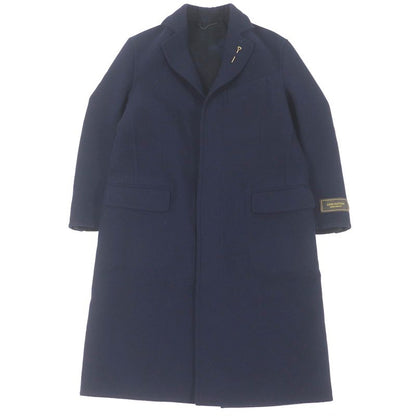 Louis Vuitton 22AW Hjc55e 100% Wool Lining Monogram Chester Coat Navy 44 With