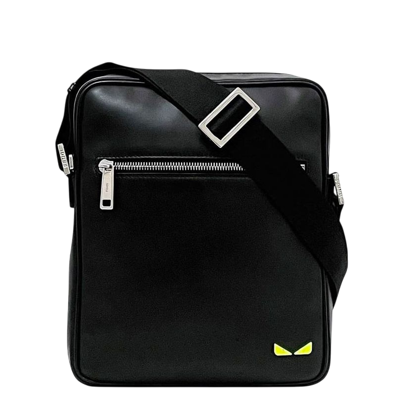 Fendi Shoulder Bag F22868 Black Neon Green