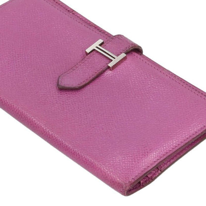 Hermes Bearn Classic □I Engraved Svhardware Wallet Men's