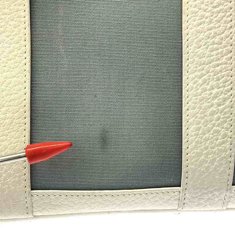 Hermes Garden Party TPM Canvas Leather Tote Bag