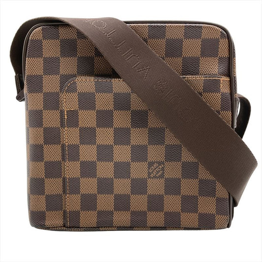 Louis Vuitton Olaf PM Shoulder Bag Damier Ebène N41442 Brown Gold Hardware