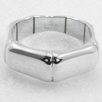 Gucci Bamboo Ring Silver 925 Size 6.5 Ladies 4.3g Ring