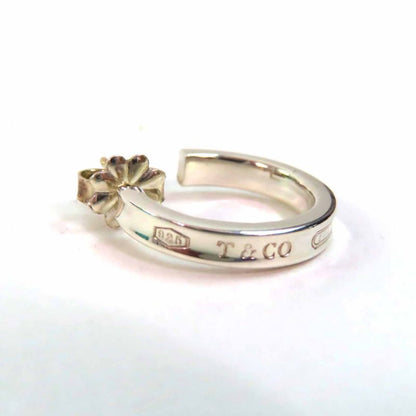 Tiffany & Co 1837 Narrow Hoop Earrings Sv925 Silver With Box And