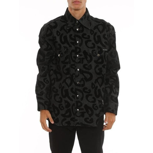 Dolce & Gabbana Denim Jacket 44 Top Chemise Button Up Dress Shirt Men's