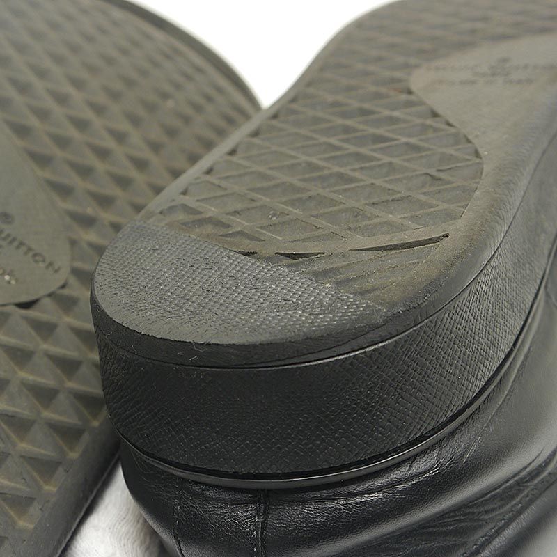 Louis Vuitton Luxembourg Line Sneakers 5.5 Leather Black