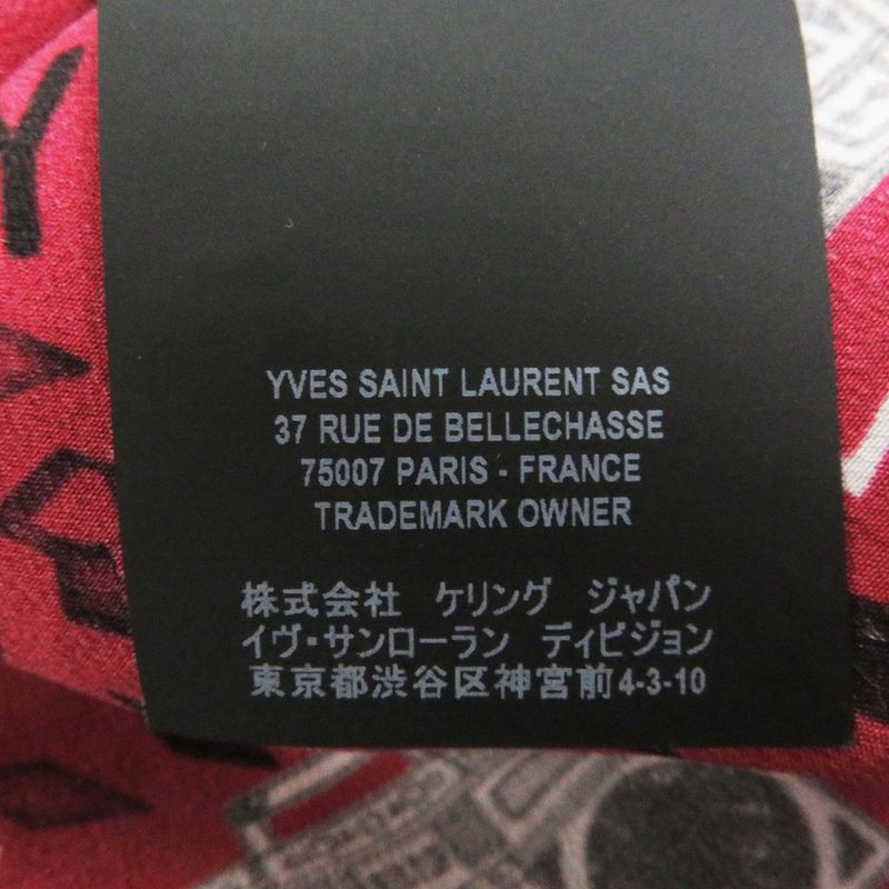 2019 Saint Laurent Paris/ Saint Laurent Paris 564172 Radical Silk 100% Long