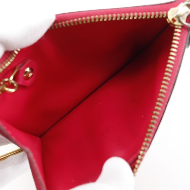 Louis Vuitton Pochette Cles NM M90312 Monogram Vernis Hot Pink Sn1146 Ladies