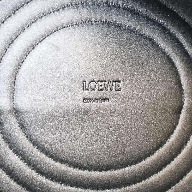 Loewe Paseo Bag XL Paseo Bag Shiny Napa Calf and Canvas Black White