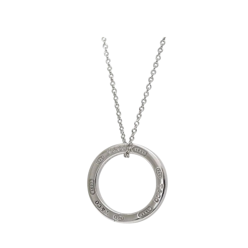 Tiffany & Co Necklace Silver 1837 Polished Ag 925