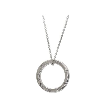 Tiffany & Co Necklace Silver 1837 Polished Ag 925