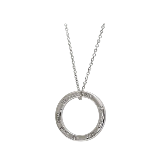 Tiffany & Co Necklace Silver 1837 Polished Ag 925