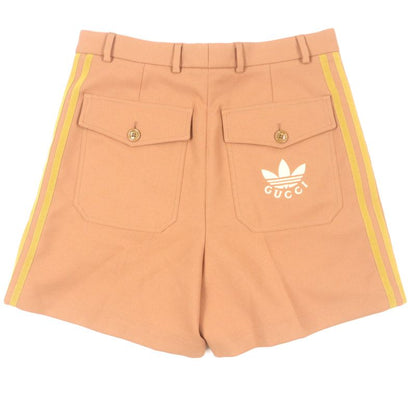 Gucci Adidas Gucci Adidas 691437 Logo Embroidery Shorts Beige 44 Hanger Made