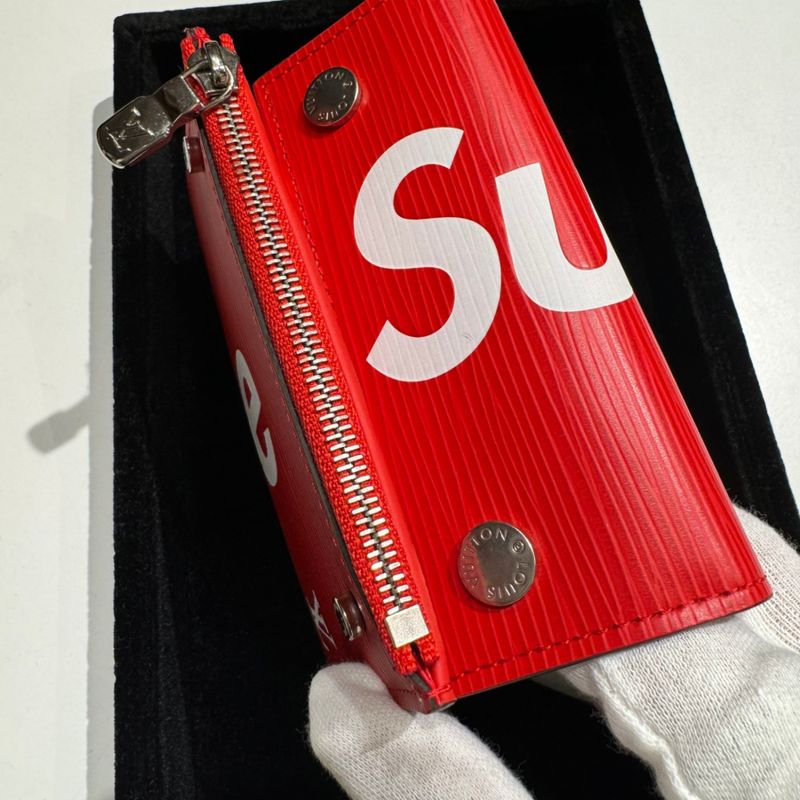 Louis Vuitton X Supreme Sn2147 M67755 19091899252410 Epi Chain Wallet Men Red -