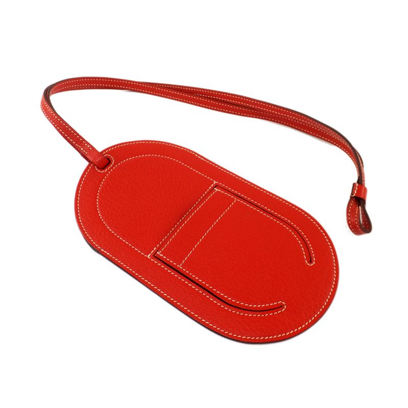 Hermes Insalp Togo PM Phoneke Pouch Red Series D Engraved Around 2019