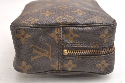 Louis Vuitton Monogram Trousse Toilette 18 Clutch Handbag M47526 LV 3351n