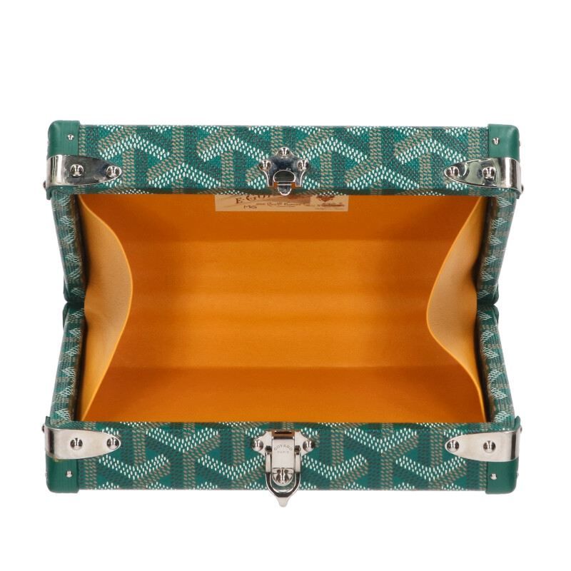 Goyard Minaudière Trunk Leather Trunk Shoulder Bag Men's
