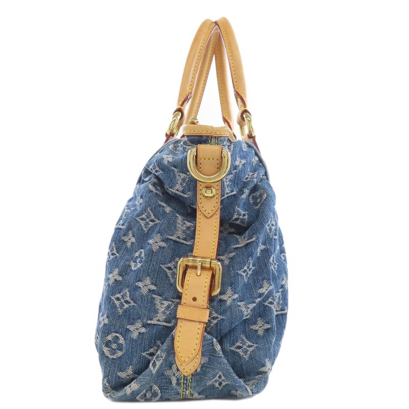 Louis Vuitton M95349 Neo-kavi MM Handbag Denim Women