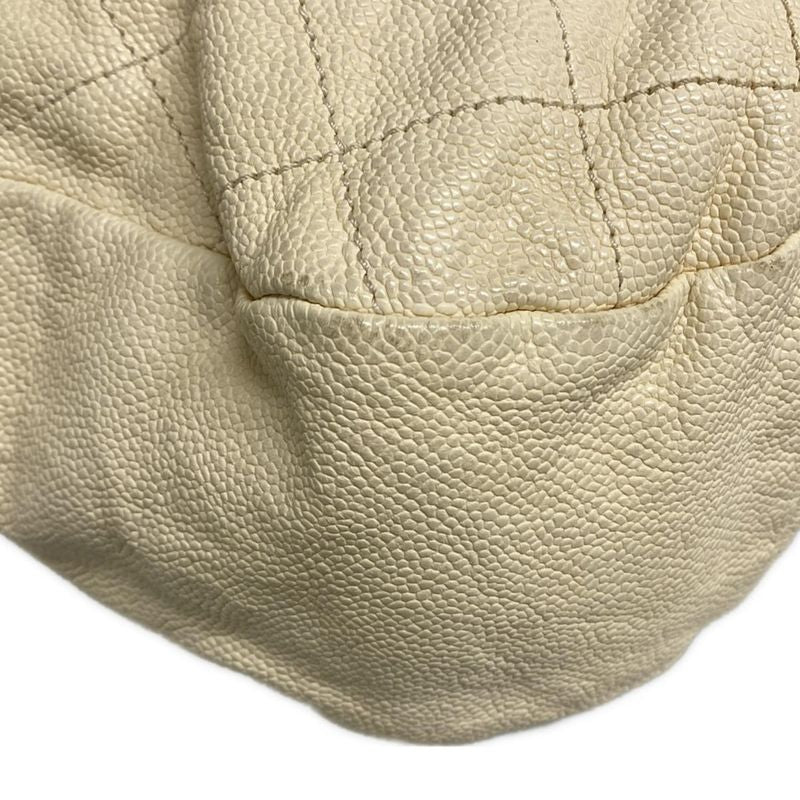Chanel Tote Bag Matelasse Beige Chain Shoulder/vintage Silver Hardware
