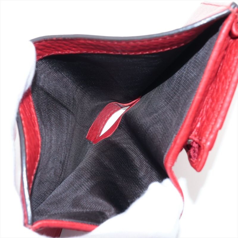 Gucci Animalier Taiga Head Leather Compact Wallet 453169 Red Made In Italy